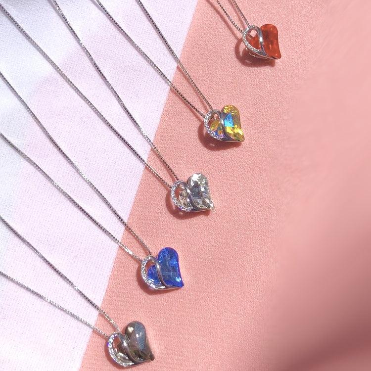 925 Silver Heart Shaped Necklace - Fashion Wear