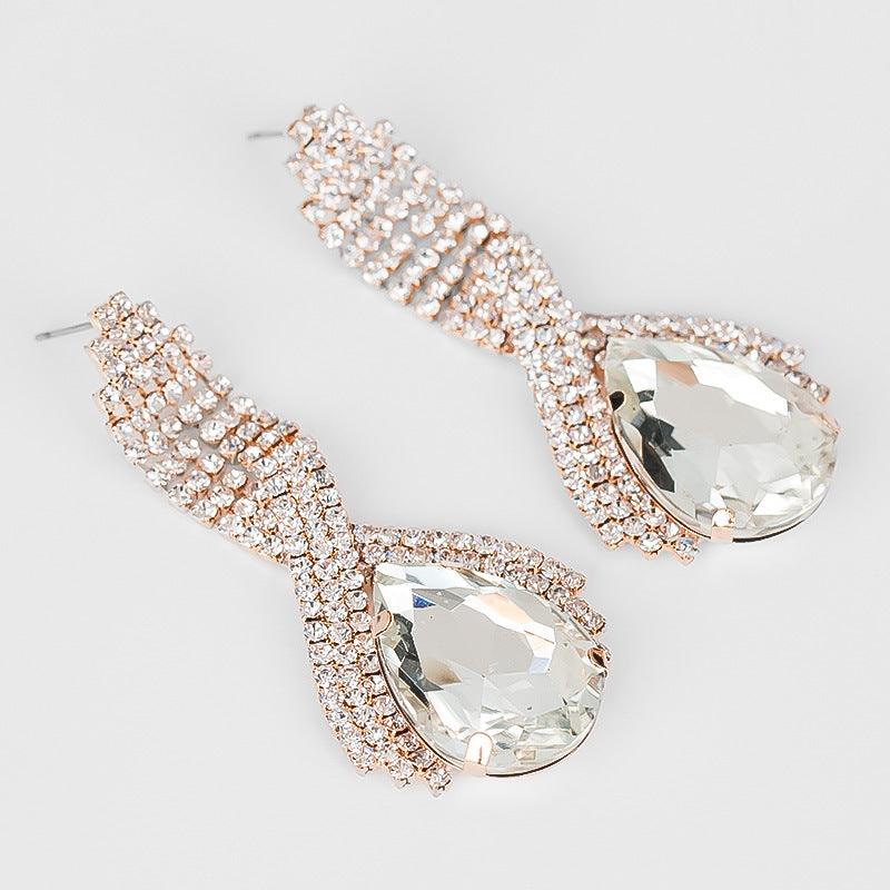 Queen's Gorgeous Banquet Party Earrings Gray