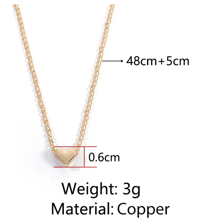 Double-sided Love Pendant Necklace - Daily Wear