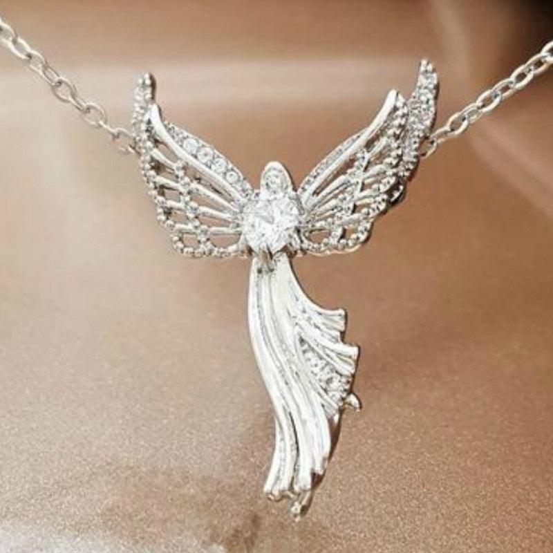 Virgin Mary Pendant Necklace - Daily Wear Silver White Diamonds 1PCS