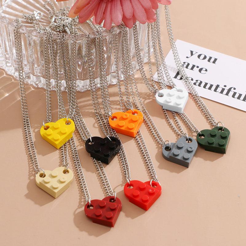 Stitching Heart Necklace | Fashion Wear
