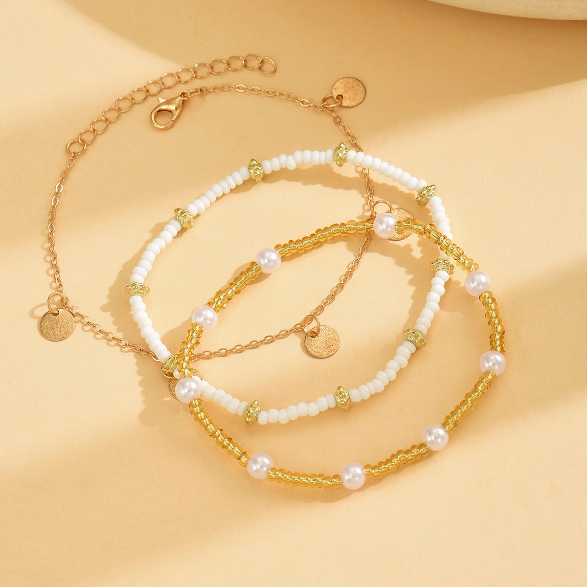 Beach Pendant Bead Anklet | Beach Collection
