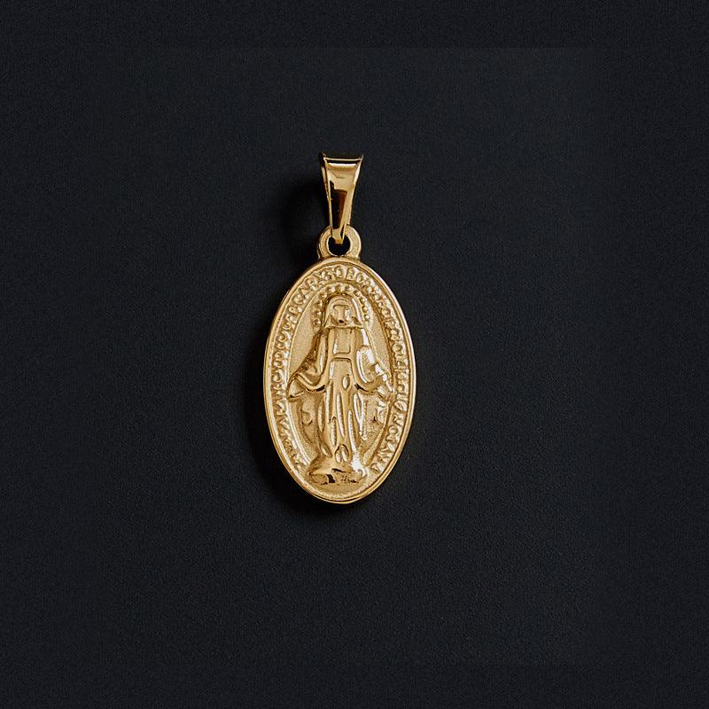 Cross Peach Heart Pendant - Daily Wear M