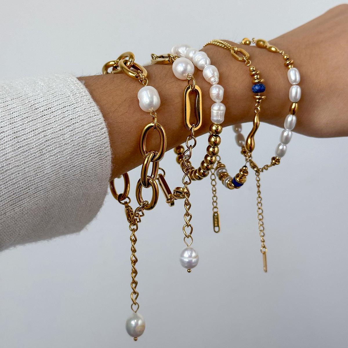 Twin Pearl Bracelet For Daily Wear | BoldlyBeautifuls