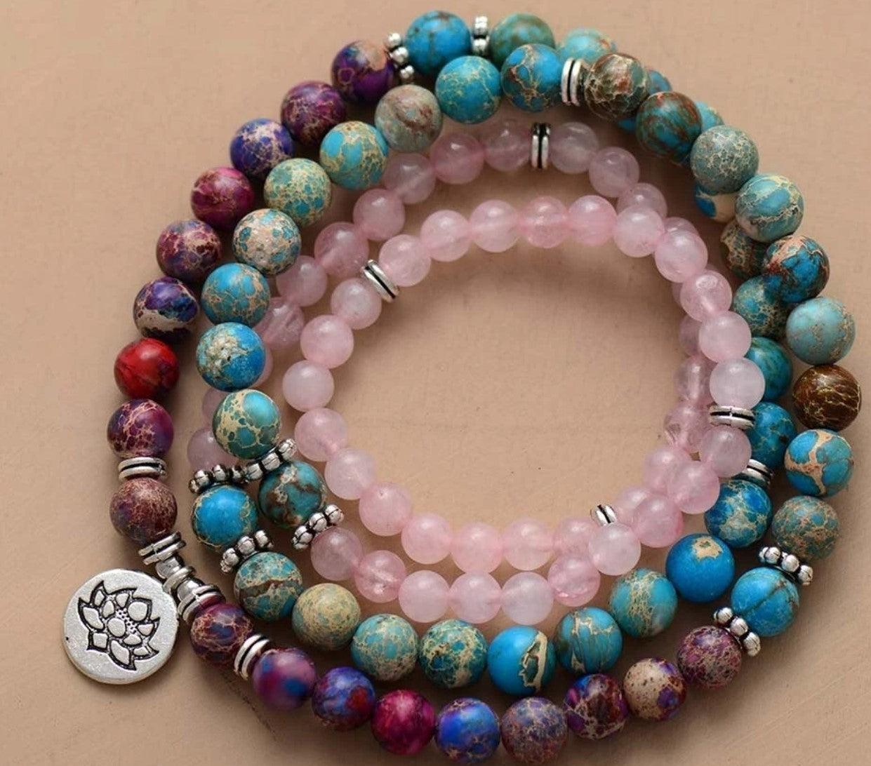 Tiger Eye Stone Bracelet And Necklace | Yoga Collection G