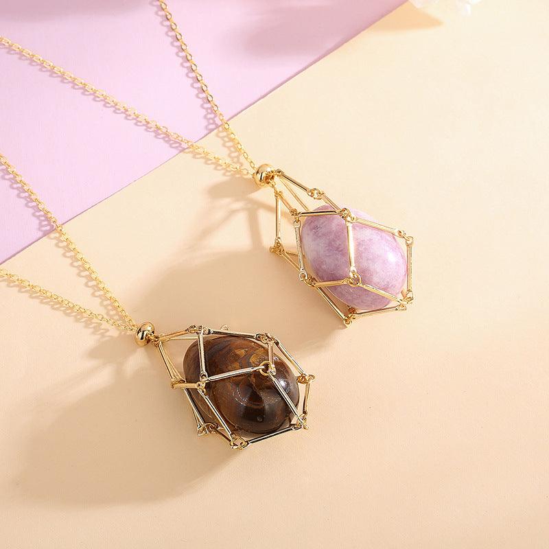 Natural Crystal Energy Pendant Necklace - Daily Wear