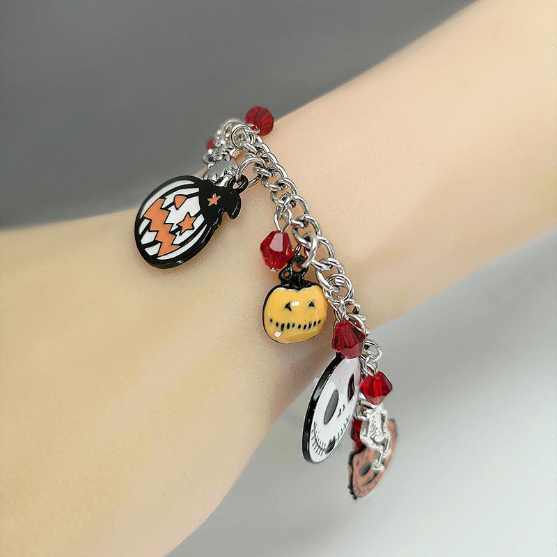 Pumpkin Skull with Halloween Bracelet | Halloween Collection