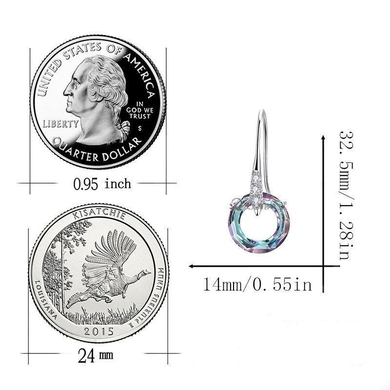 S925 Silver Diamond Ear Hooks | Austrian Crystal