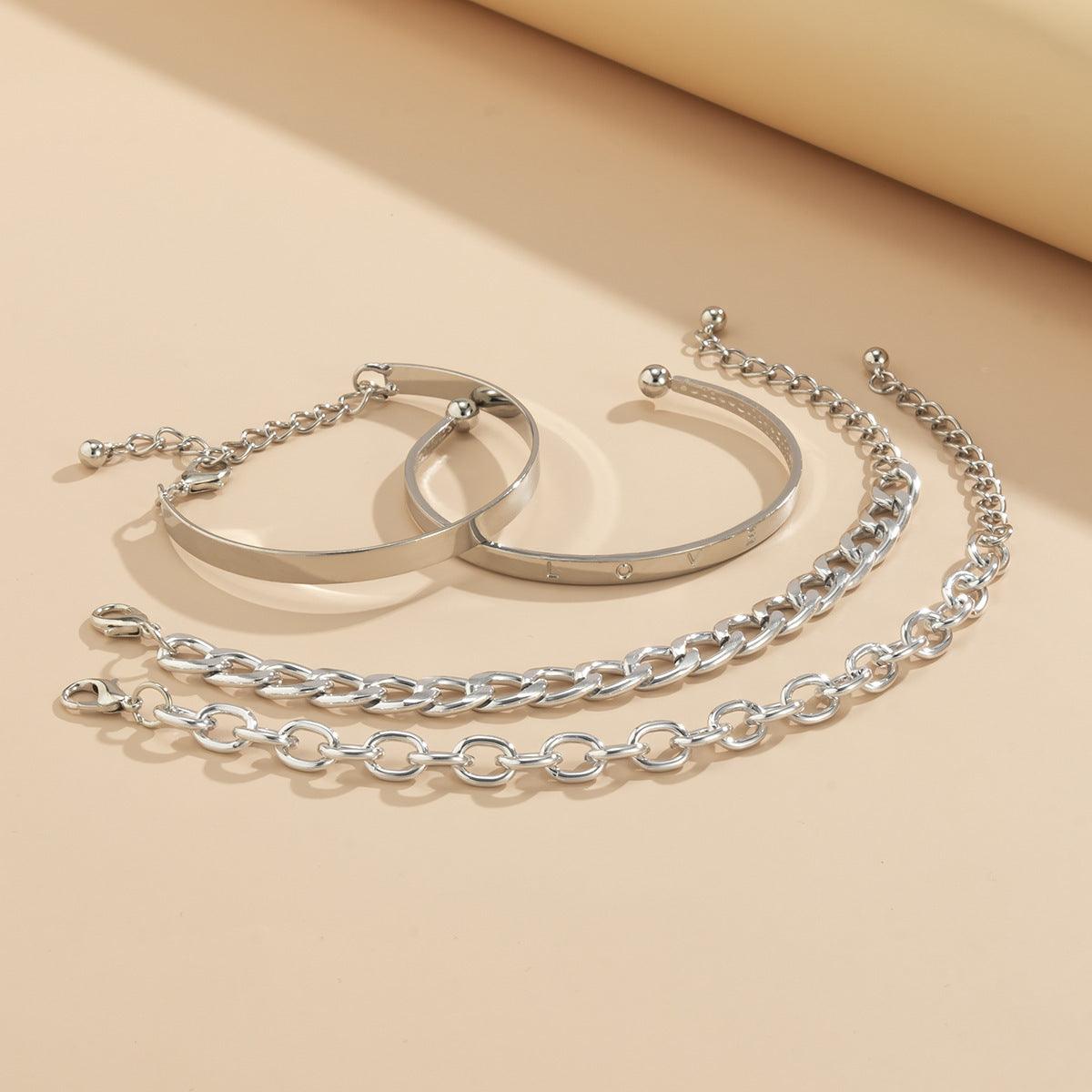 Simple Smooth C-shaped Hollow Bracelet | Fashion Collection