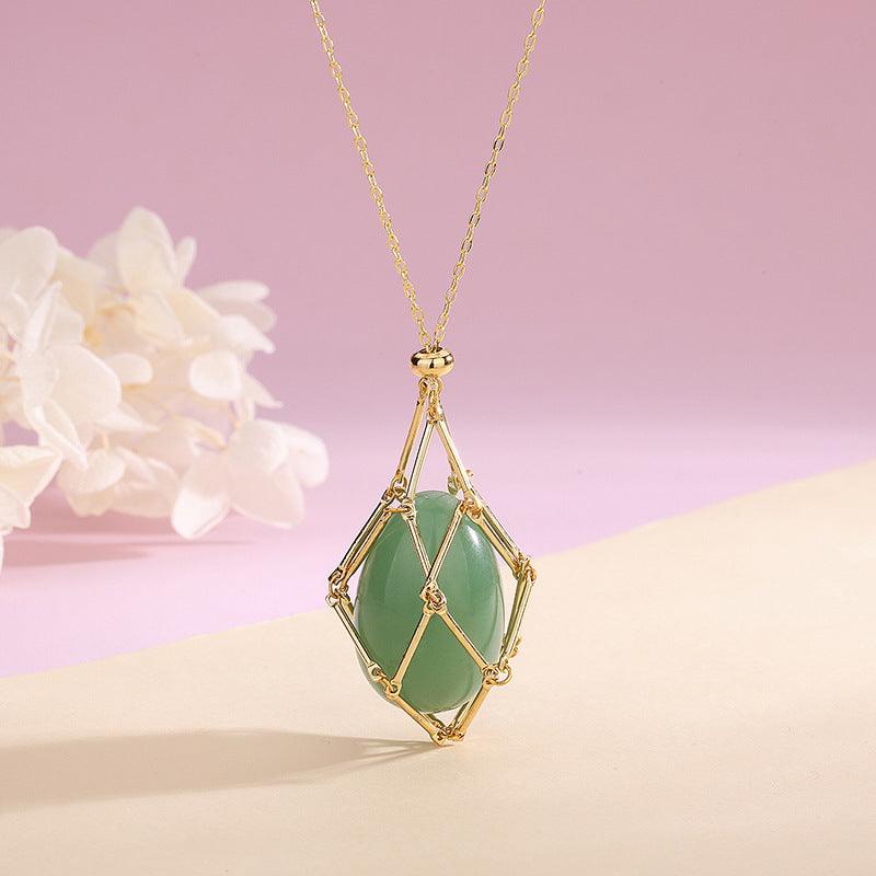 Natural Crystal Energy Pendant Necklace - Daily Wear