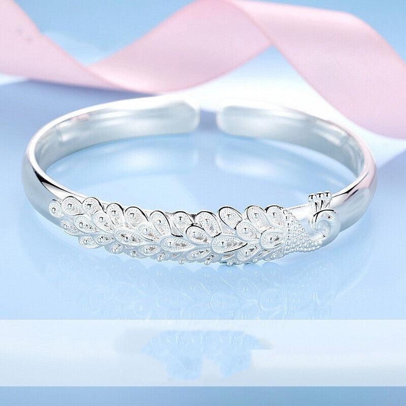 Peacock Fashion Silver Plated Bracelet | Daily Wear