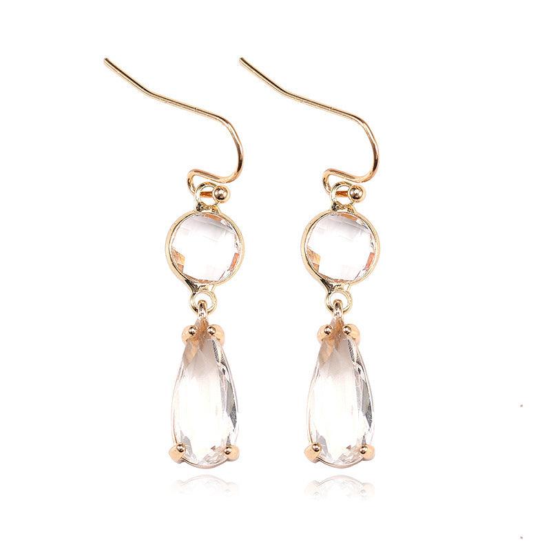 Copper Geometric Multicolor Glass Earrings 6