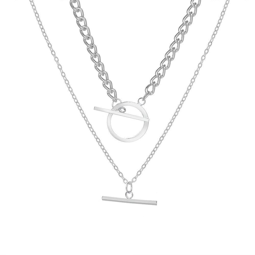 Double OT Chain Necklace | Daily Wear E