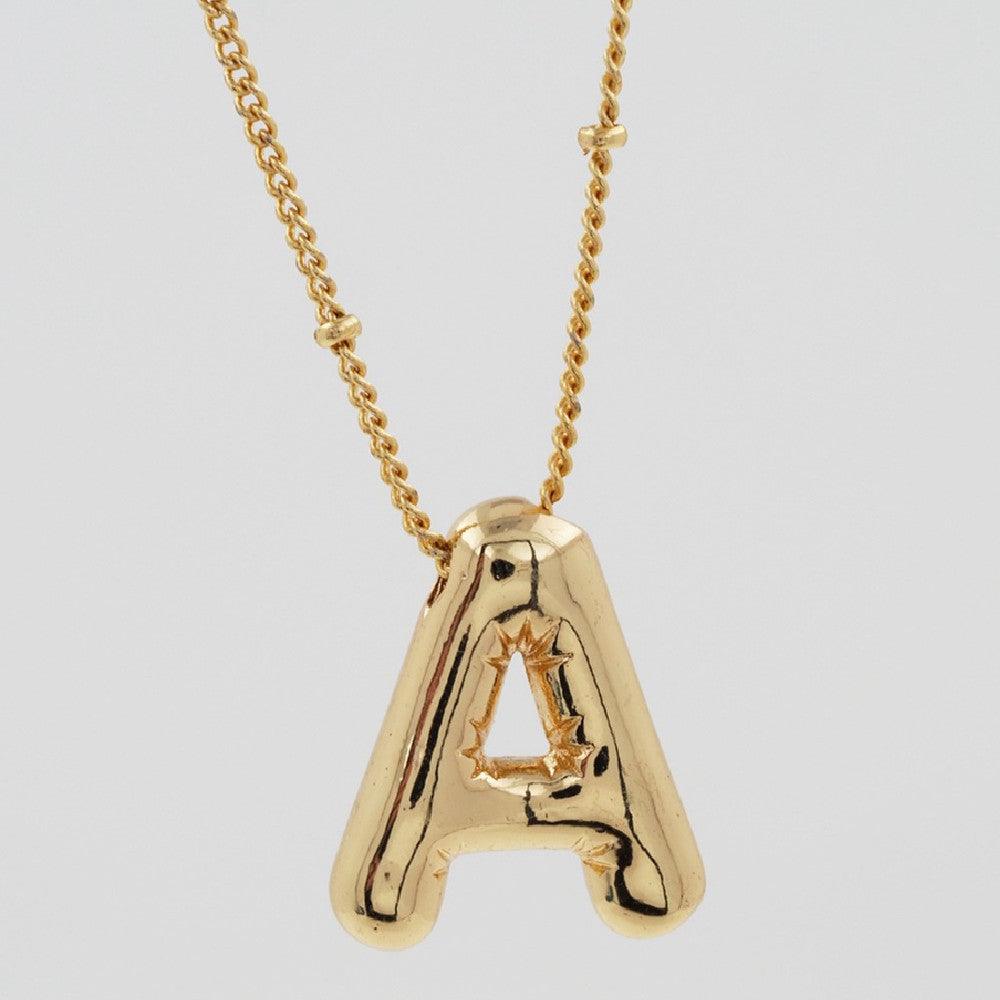 Glossy Letters Pendant Necklace | Fashion Wear