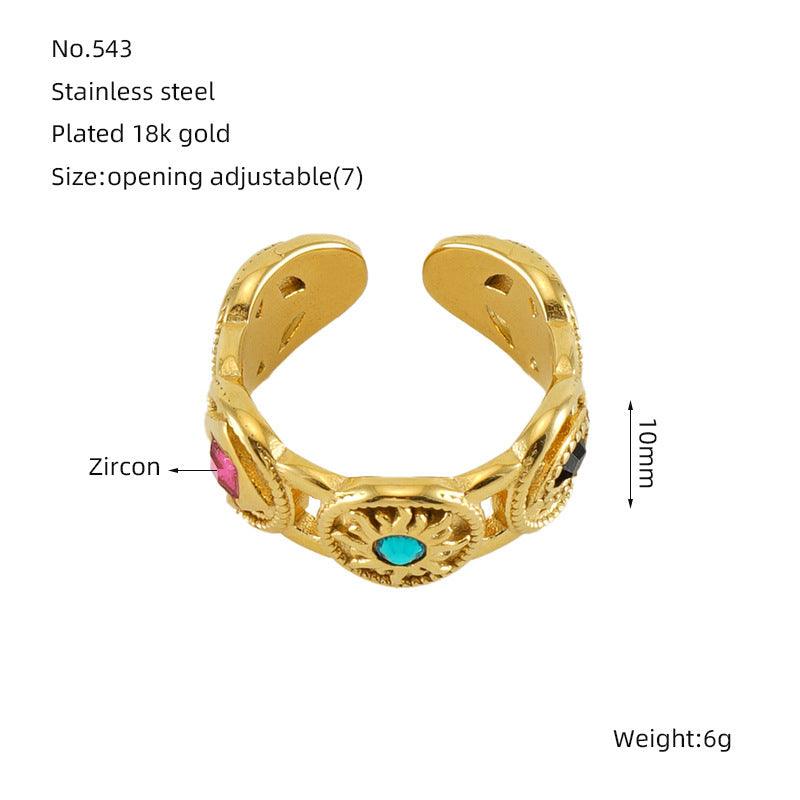 Inlaid Malachite Ring | Daily Wear C