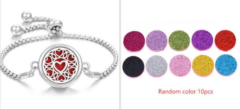Hollow Adjustable Aromatherapy Bracelet N