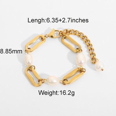 Twin Pearl Bracelet For Daily Wear | BoldlyBeautifuls Gold Pearl - A