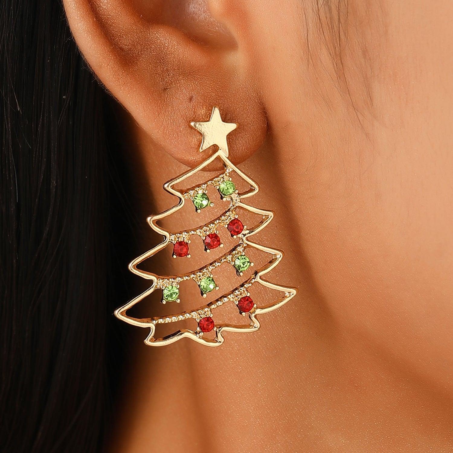 BoldlyBeautiful - Christmas 2025 Earrings With Christmas Tree - BoldlyBeautiful