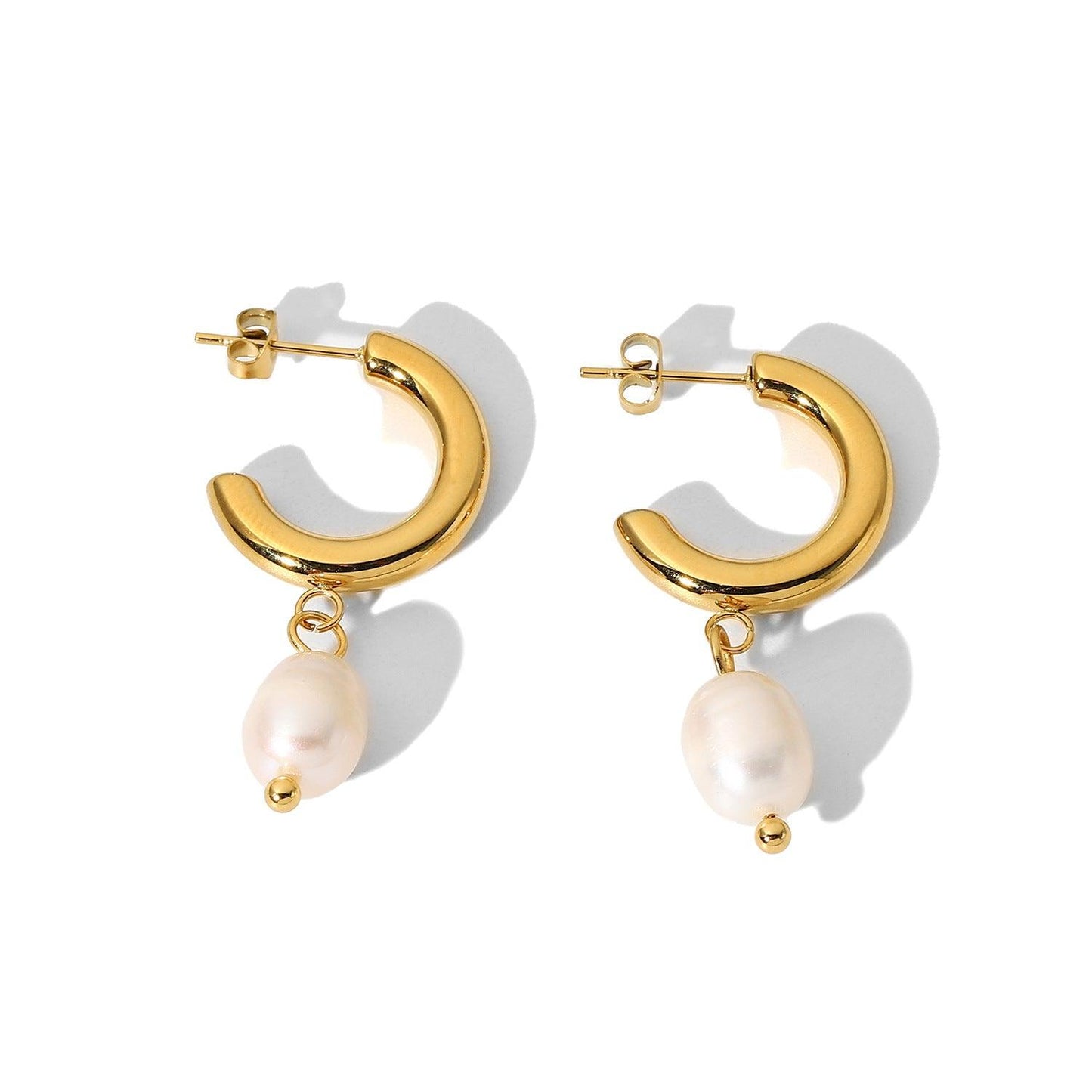 Korean Flower Pearl Earrings 2025
