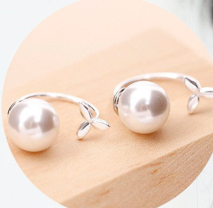 925 Sterling Silver Fashion Grass-Shape Studs | Daily Wear