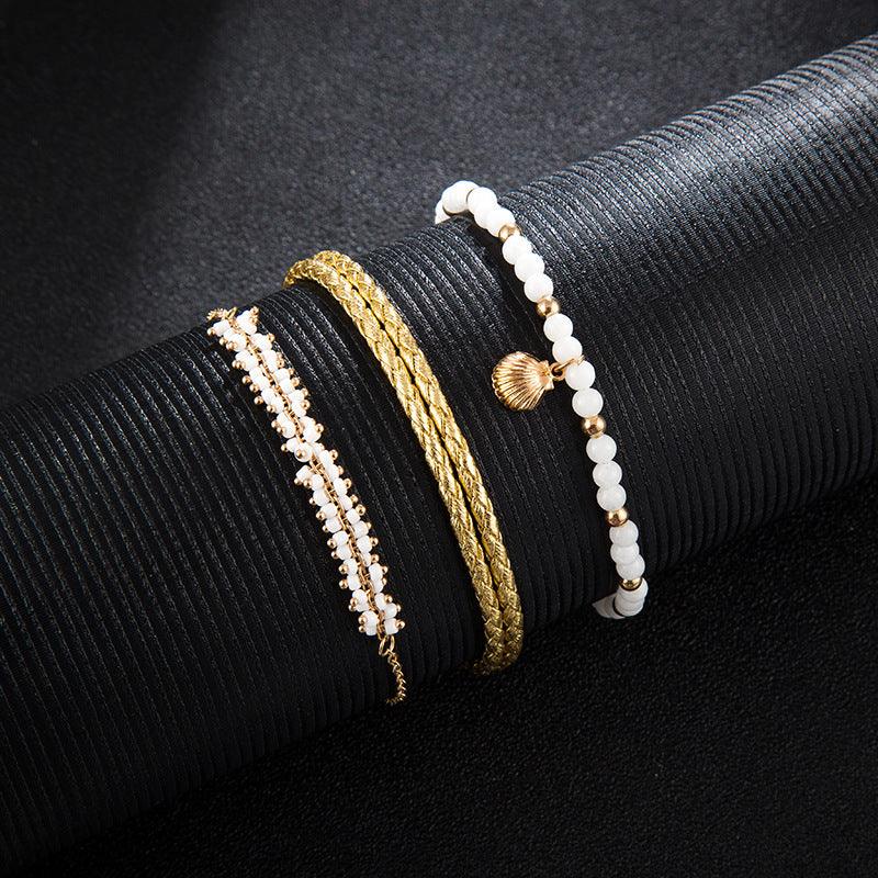 Bohemian 3 Anklets Set | Beach Wear | BoldlyBeautifuls