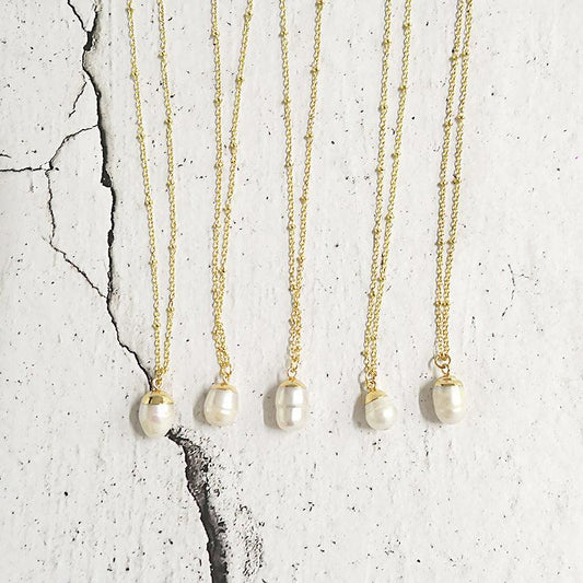 Freshwater Pearl Pendant Necklace Elegant Jewelry