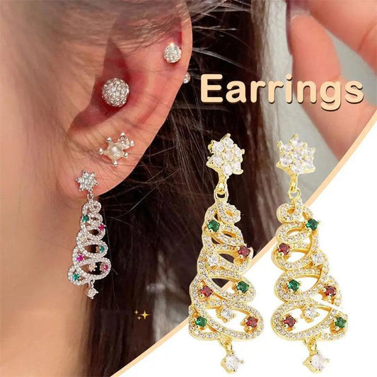 Colorful Zircon Tassel Earrings | Festive Wear