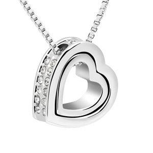 Love Heart Necklace - Daily Wear Platium