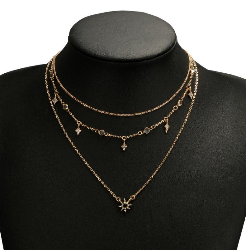Multi-layer Star Pendant Handmade Necklace | Daily Jewelry