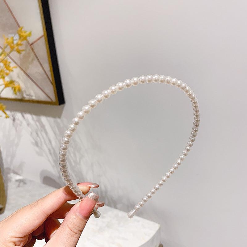 Elegant Thin Pearl Headband | Daily Wear C