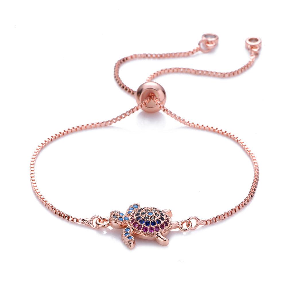 Adjustable Rhinestone Turtle Bracelet | Daily Wear