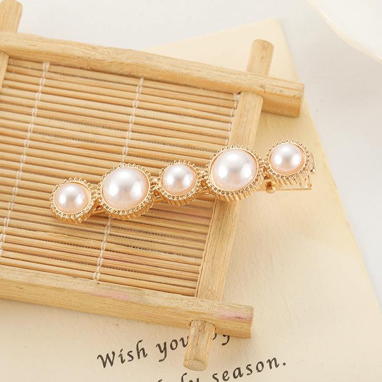 Slip-on Pearl Bow Hair Clip | Daily Wear C