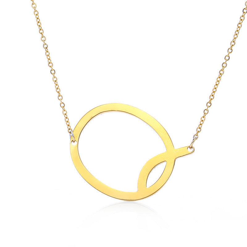 Initial Letter Pendant & Necklace | Gold Plated Gold Q