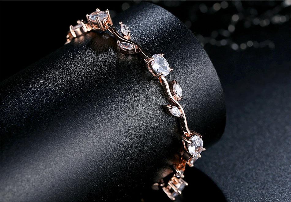 Plated Crystal Women Bracelet | Daily Wear