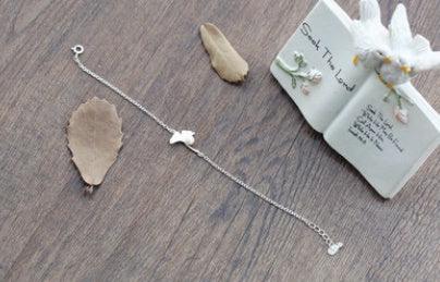 925 Sterling Silver Ginkgo Leaf Bracelet | Daily Wear Leaf