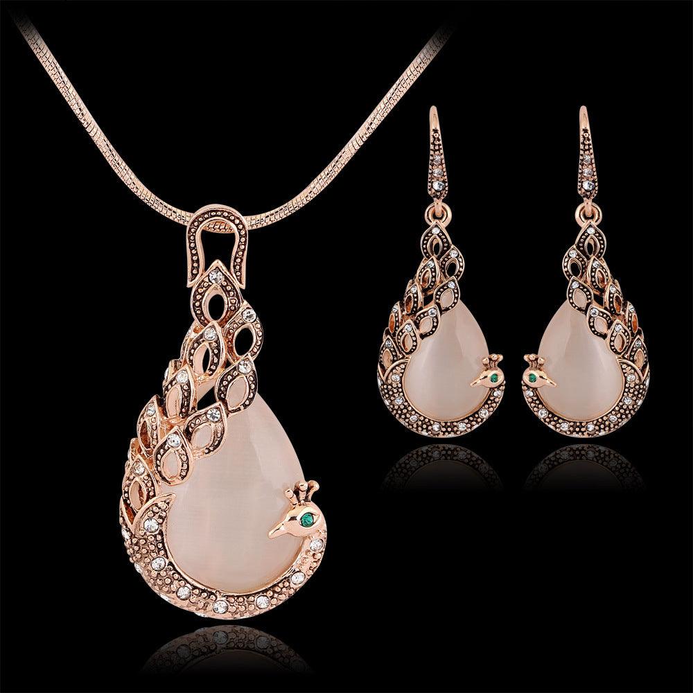 Exquisite Peacock Jewelry Set | Daily Wear