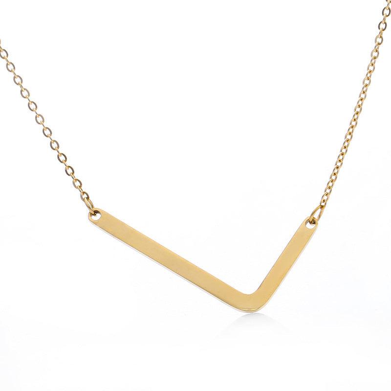 Initial Letter Pendant & Necklace | Gold Plated Gold L