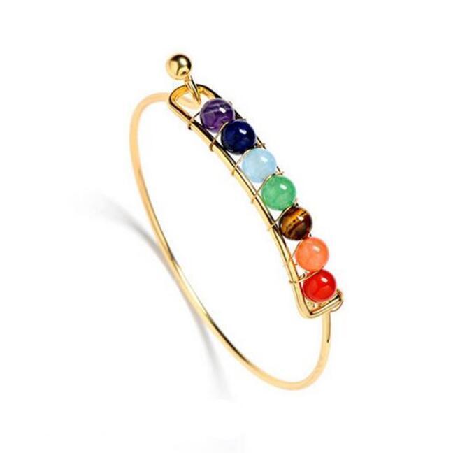 Natural Stones Boho Charm Silver Bracelets | Daily Wear Gold