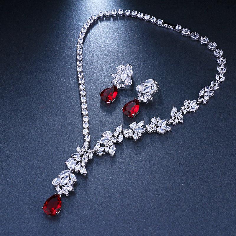 Water Drop Zircon Bridal Suit | Wedding Collection