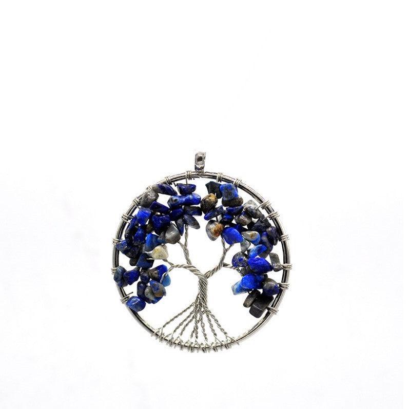 Kabala Life Tree Necklace | Fashion Jewelry Blue Chain