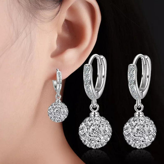 Round Diamond Ball Earrings | Daily Wear