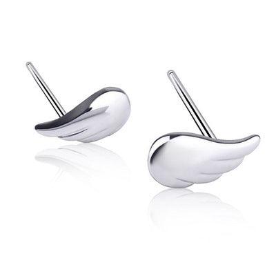 Angel Wings Stud Earrings in S925 Sterling Silver 925 Silver Earrings