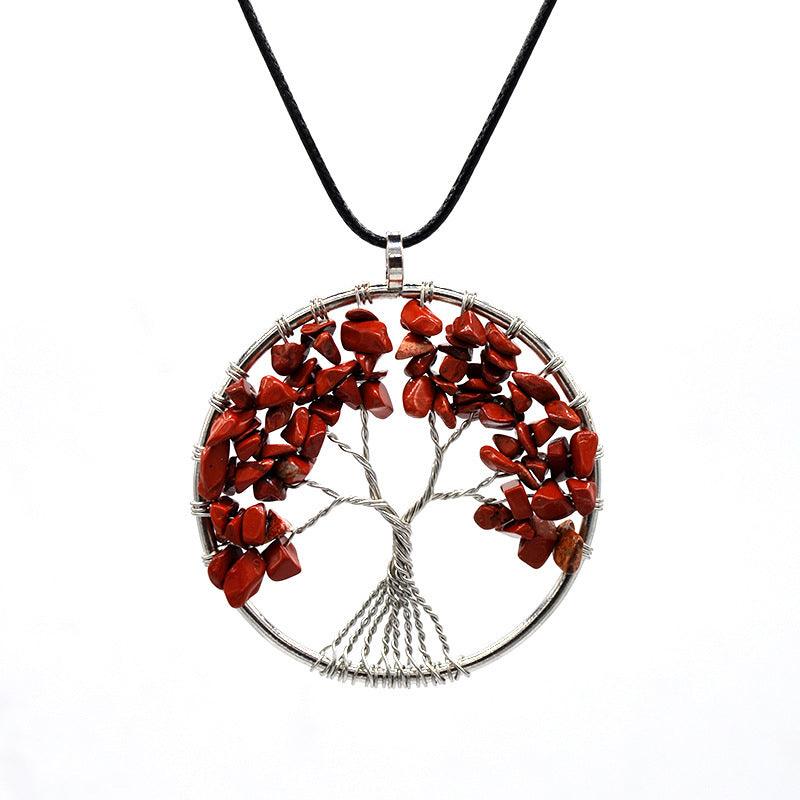 Kabala Life Tree Necklace | Fashion Jewelry Red Rope