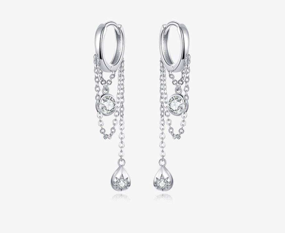 Long Earrings In S925 Sterling Silver | Daily Wear
