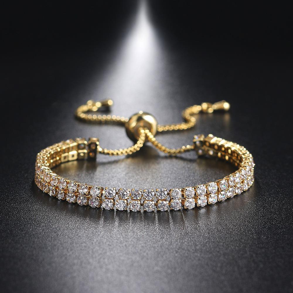 Fashion Double Row Zircon Bracelet | Fashion Jewelry