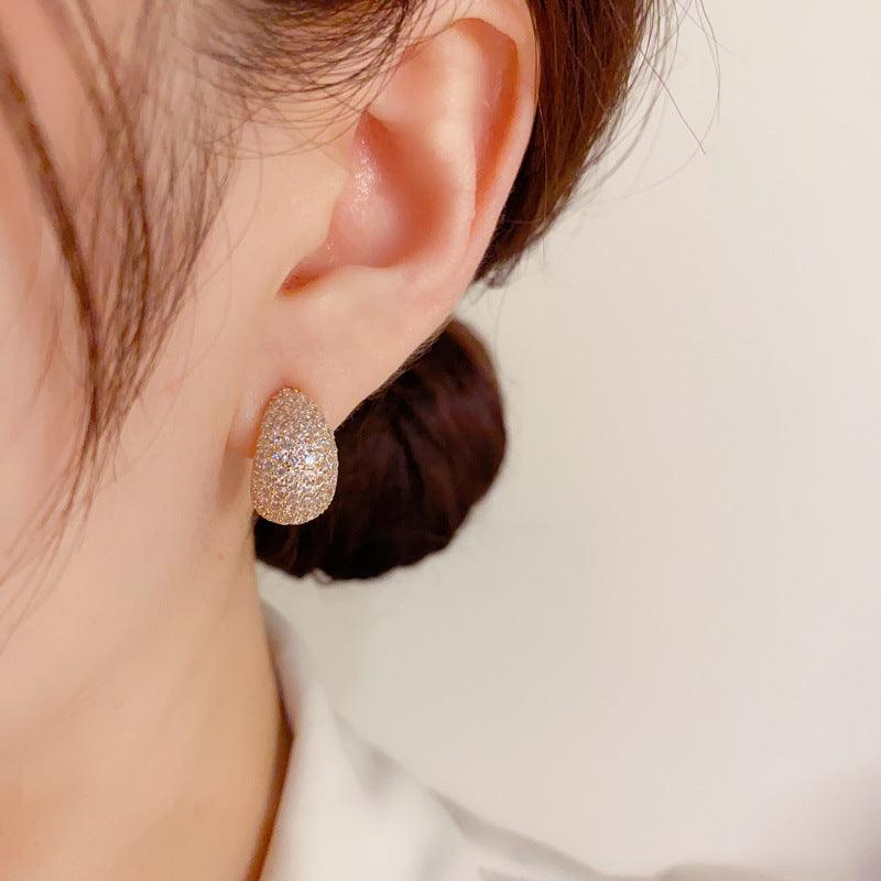 Sterling Silver Needle Korean Exquisite Fashion Earrings