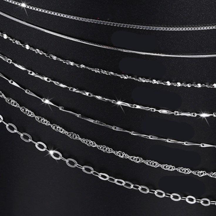 S925 Sterling Silver Necklace | Elegant Daily Jewelry