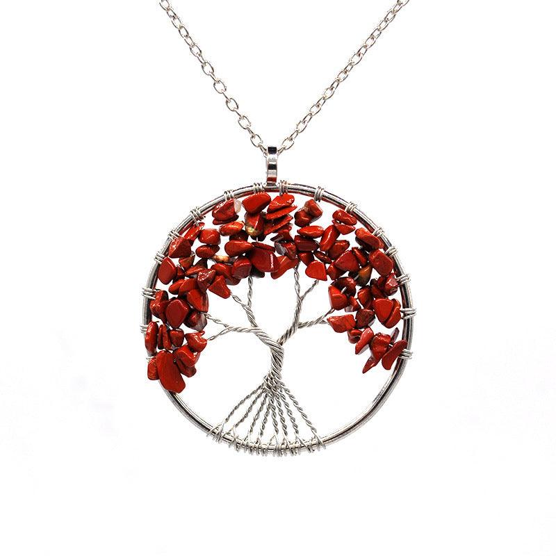 Kabala Life Tree Necklace | Fashion Jewelry Red Chain