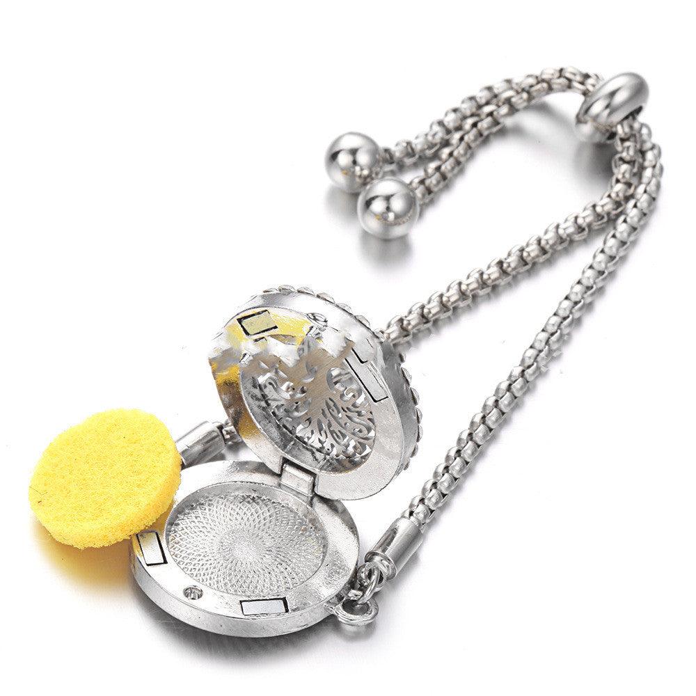 Hollow Adjustable Aromatherapy Bracelet