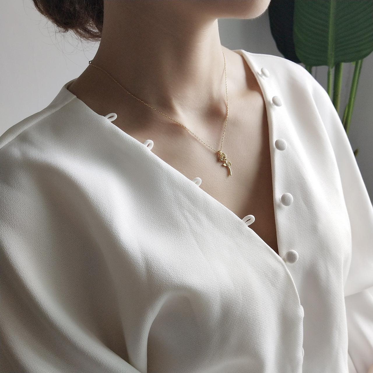 Rose Gold Necklace Jewelry | Daily Wear Gold